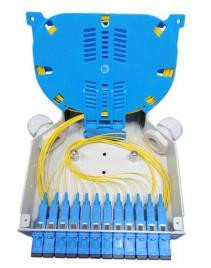 DIN ray montaj fiber optik terminal kutusu dayanıklı ABS malzemesi ile