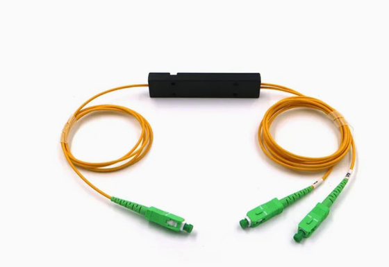 1x2 Tek Mod ABS SC PLC Splitter Fiber Optic Sc APC 1 ila 2 PLC Splitter