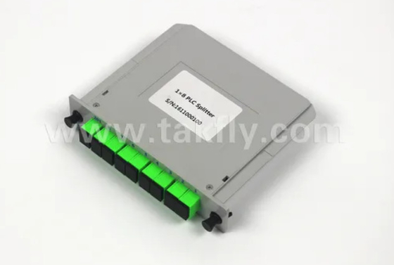1*8 Tek Mod G657A1 Fiber Casette Tipi LGX Sc/APC Bağlantısı ile PLC Bölücü Yüksek güvenilirlik ve istikrar