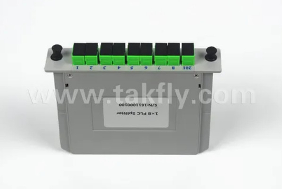 1*8 Tek Mod G657A1 Fiber Casette Tipi LGX Sc/APC Bağlantısı ile PLC Bölücü Yüksek güvenilirlik ve istikrar