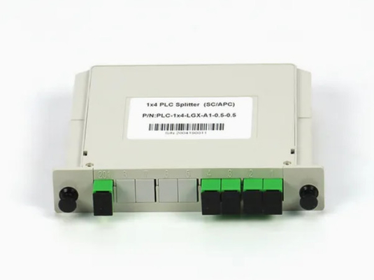 1x4 FTTX Gpon Fiber Casette Type LGX PLC Splitter Sc/APC Connector ile Yüksek güvenilirlik ve istikrar