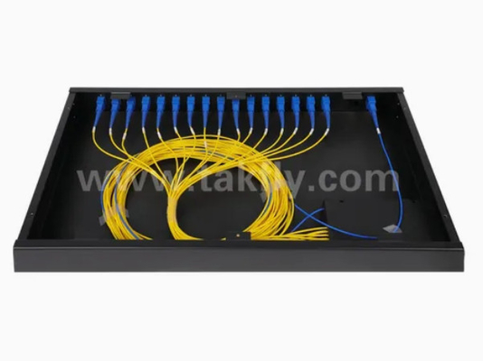 Gpon Epon 32 Port Rack Mount Fiber Optical Splitter Sc/APC Bağlantısı Yüksek güvenilirlik ve istikrar