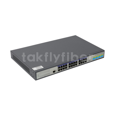 Layer3 Yönetilen 24 Port Gigabit PoE anahtarı 4 X 10G SFP ile