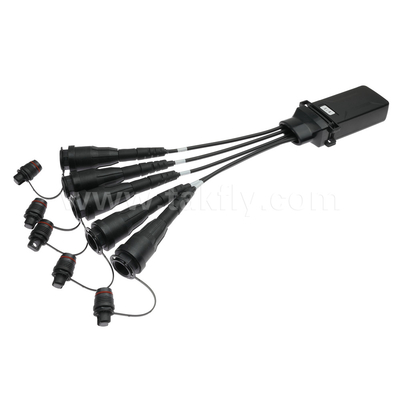 Su geçirmez 1X4 Mini Supertap Terminal Kapatma Tipi Supertap Kadın Optitap Uyumlu Bağlayıcıları ile Fiber Optic PLC Splitter