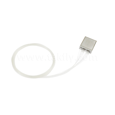 Endüstriyel Tip 16CH Ultra Kompakt DWDM Mux Demux, 100GHz C18-C48, Yüksek hassasiyet dalga boyu, Tek taraflı Fiber çıkışı