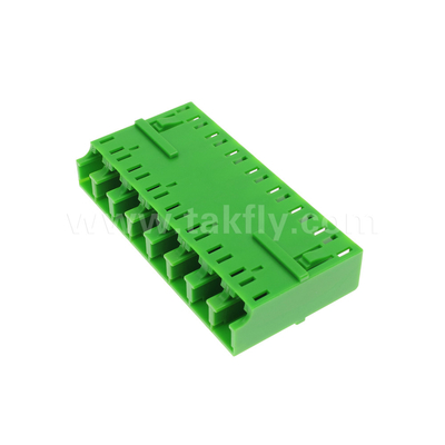 LC/UPC 8 Port Single Mode SM OS2, Yeşil, Telekom için Fiber Optic Adaptörü