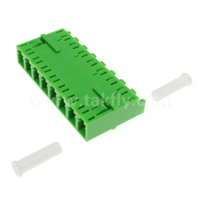 LC/UPC 8 Port Single Mode SM OS2, Yeşil, Telekom için Fiber Optic Adaptörü