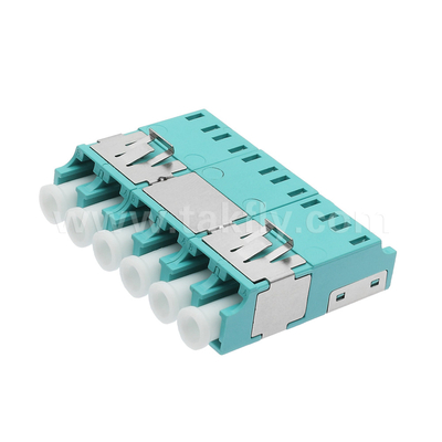 Hızlı ve Doğru Fiber Optik Bağlantılar için APC Parlatma 6 Portlu LC Quad Toz Geçirmez Adaptör V2