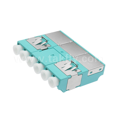Hızlı ve Doğru Fiber Optik Bağlantılar için APC Parlatma 6 Portlu LC Quad Toz Geçirmez Adaptör V2