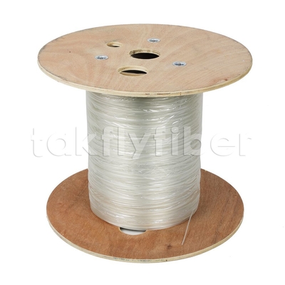 Şeffaf FTTH Fiber Optik Drop Kablo 2.2x3.0mm G657A2 Düz İç Mekan