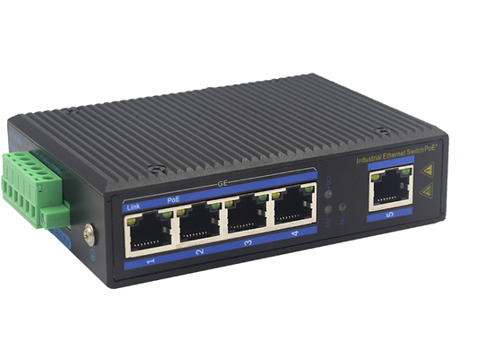 Endüstriyel POE Ethernet Değiştiricisi SFP yuvası ile 4 portlu Gigabit
