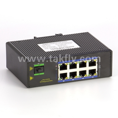 8-Port Endüstriyel Gigabit POE Switch SFP DIN-Ray Montajlı