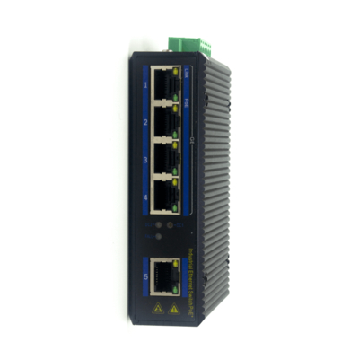 Endüstriyel POE anahtarı 5 portlu Gigabit DIN ray montu IP40