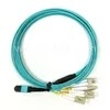 40G QSFP Veri Merkezleri için 24 Çekirdekli MPO-LC OM4 Breakout Kablo