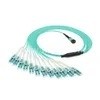 40G QSFP Veri Merkezleri için 24 Çekirdekli MPO-LC OM4 Breakout Kablo