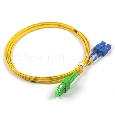 SC-SC Tek Modlu Dubleks Fiber Optik Yama Kablosu 0.9mm-3.0mm