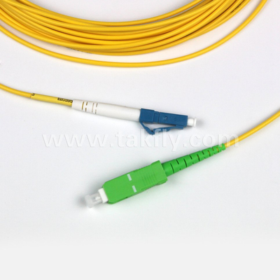 Duplex OS2 LC-SC Fiber Optic Patch Kablosu 3.0mm 10m