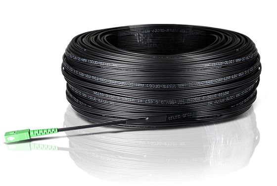 SC/APC FTTH Bırakma Kablosu Pigtail, SM G657A1 ,5.0*2.0mm, LSZH Siyah Ceket
