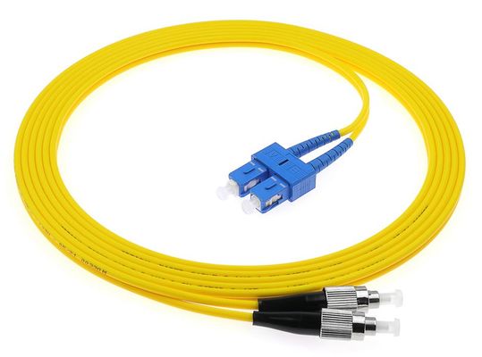 SC-FC Duplex Optik Fiber Patch Cord LSZH/PVC UPC ve APC