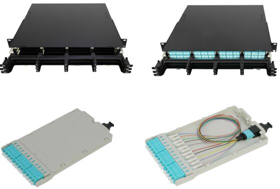 1U 144 Çekirdek Yüksek Yoğunluklu MPO Kaset Patch Panel