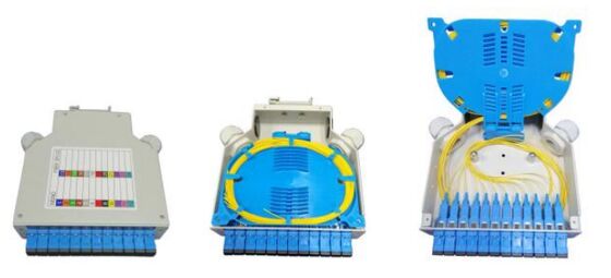 DIN rayına monte fiber optik terminal kutusu DIN-AL