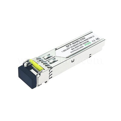 SFP 1,25gbps 80km LC Reach Tx1490nm/Rx1550nm Veri Merkezi FTTX için Çift Yönlü Optik Alıcı-Verici