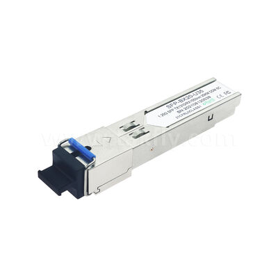 Veri Merkezi AI FTTX için SFP 1.25Gbps 20KM SC İki Yönlü Optik Alıcı Modülü