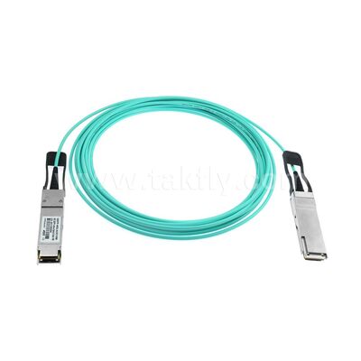 AOC Aktif Optik Kablolar Verita Merkezi FTTH FTTX için 40G QSFP+'dan 40G QSFP+'ya Fiber