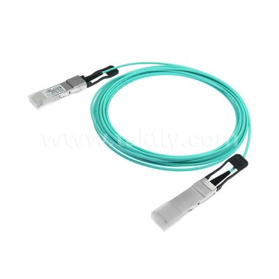 AOC Aktif Optik Kablolar Verita Merkezi FTTH FTTX için 40G QSFP+'dan 40G QSFP+'ya Fiber