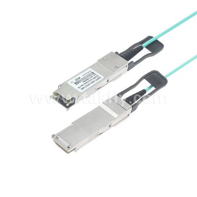 AOC Aktif Optik Kablolar Verita Merkezi FTTH FTTX için 40G QSFP+'dan 40G QSFP+'ya Fiber