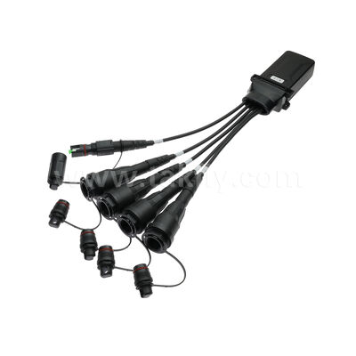 Su geçirmez 1x4 Mini FiberHub CLOSURE ITU-T SM G657A2 2.0mm Kablo Fiber Optic PLC Splitter IP68