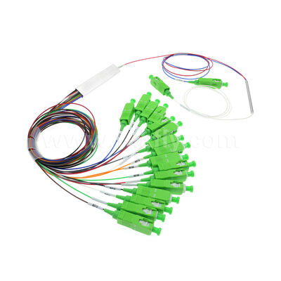 Su geçirmez 1x4 Mini FiberHub CLOSURE ITU-T SM G657A2 2.0mm Kablo Fiber Optic PLC Splitter IP68