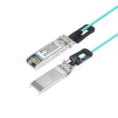 Aktif Optik Kablolar Veri Merkezi FTTH FTTX için Fiber AOC 100Gbps QSFP28'den QSFP28'ye