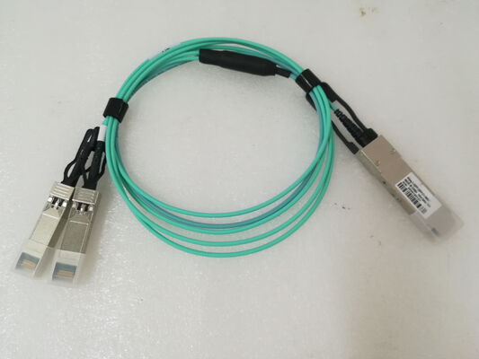 Veri Merkezi için Aktif Optik Kablolar Fiber AOC 40G QSFP+ 2x10 SFP+