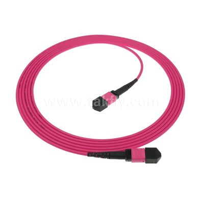 MPO/MTP Patchcord Tek modlu Multimodlu LSZH 8f/12f/24f Veri Merkezi FTTX için Fiber Optic Kablo