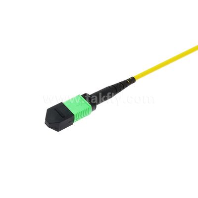 MPO/MTP Patchcord Tek modlu Multimodlu LSZH 8f/12f/24f Veri Merkezi FTTX için Fiber Optic Kablo