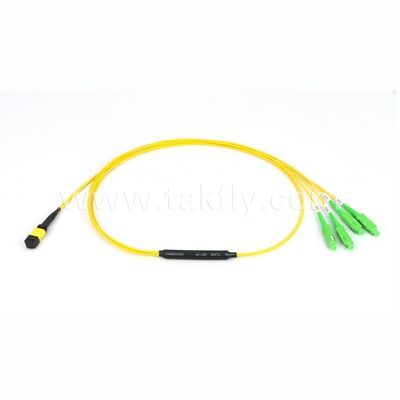 Veritabanı için Fiber Optic MPO-CS Breakout Fiber Optic Patch Cord