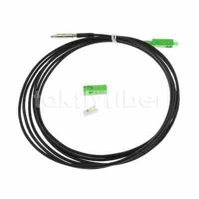 FTTH Duvardan Çekilebilir Önceden Bağlantılı SC bullet konnektör Fiber optik yama kablosu