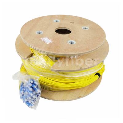 48 Çekirdek G657A OS2 Önceden Sonlandırılmış Breakout Fiber Patch Kablosu Yüksek Yoğunluklu Bağlantı İçin