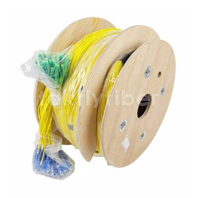 CPR B2ca Cca Dca Anma 48 Çekirdek Fiber Optik Koparma Kablosu Fanout Patchcord