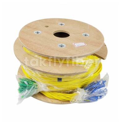 CPR B2ca Cca Dca Anma 48 Çekirdek Fiber Optik Koparma Kablosu Fanout Patchcord