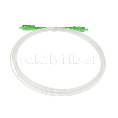 FTTH 2.0*3.0mm Şeffaf Görünmez İç Mekan Fiber Optik Patchcord SCAPC'den SCAPC'ye G657A Fiber ile
