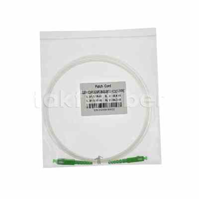 FTTH 2.0*3.0mm Şeffaf Görünmez İç Mekan Fiber Optik Patchcord SCAPC'den SCAPC'ye G657A Fiber ile