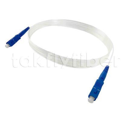 CPR Eca Sertifikalı SC SM G657A FTTH ve FTTR için 2.0*3.0mm Görünmez Fiber Optik Bağlantı Kablosu