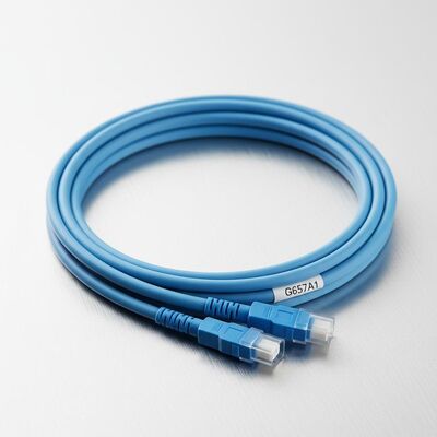 Uniboot Duplex Fiber Optik Patchcord 2.0mm Çap, G657A1 Fiber ve LSZH Kılıf LC PC Konnektörlü