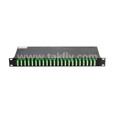 Veri Merkezi Telekom 5G için Fiber Optik DWDM 100GHz AWG 40CH MUX+DEMUX