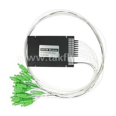 Veri Merkezi Telekom 5G için Fiber Optik DWDM 8+1 Kanallı MUX+DEMUX ABS Modülü