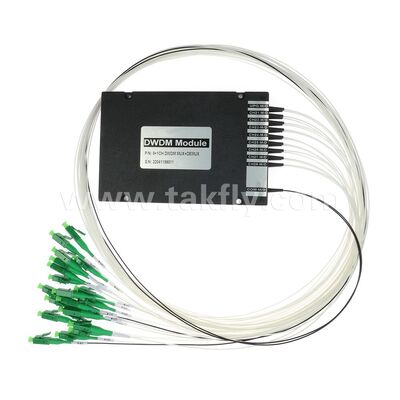 Veri Merkezi Telekom 5G için Fiber Optik DWDM 8+1 Kanallı MUX+DEMUX ABS Modülü