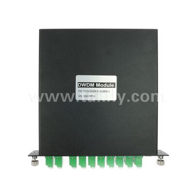 Veri Merkezi Telekom 5G için Fiber Optic DWDM 8+1Kanal MUX+DEMUX LGX Modülü