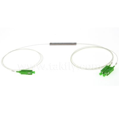 Fiber Optic PLC Splitter 1 * N çelik boru SC APC/UPC Veri Merkezi Telekom FTTX için 0.9mm